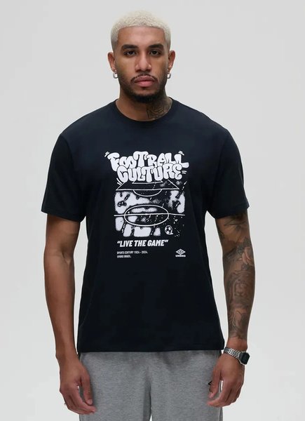 Camiseta Básica Masculina Umbro Football Culture Estampa